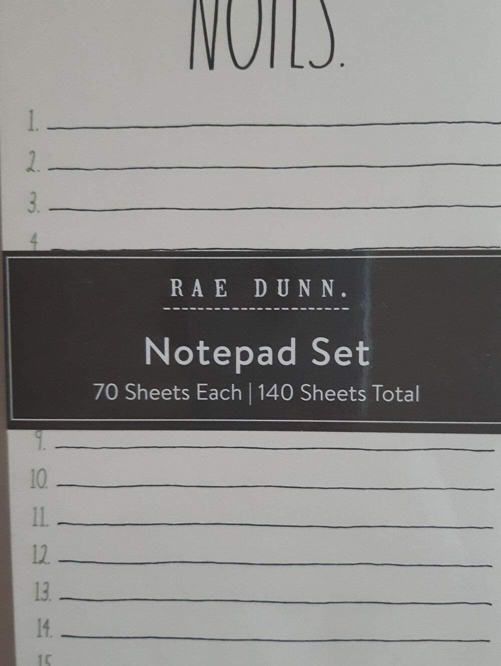 Rae Dunn Notepad Set - Picture 4 of 4
